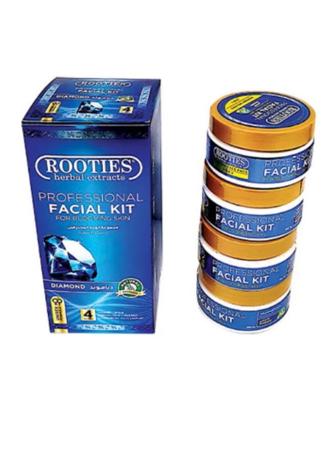 روتيس مجموعة العناية بالبشرة الاحترافية من مستخلصات الأعشاب، بشرة متألقة، عبوة 4 في 1، وزن 850 غرام. - Image 2